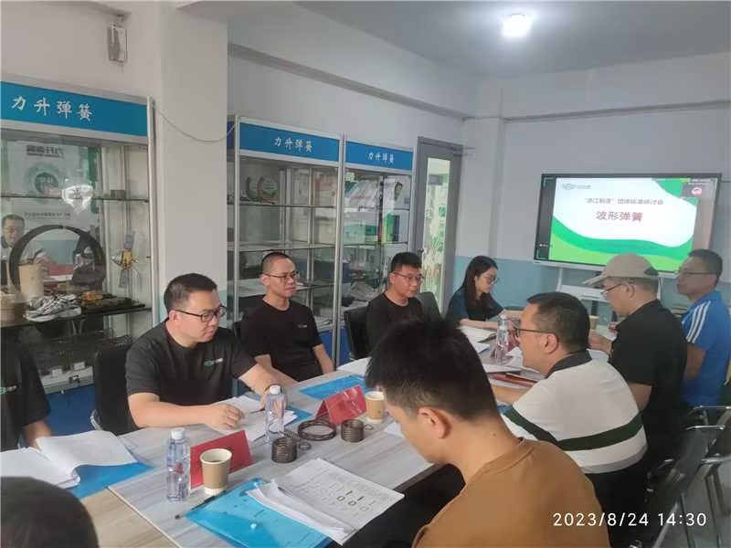 《波形弹簧》“浙江制造”团体标准研讨会在力升弹簧召开